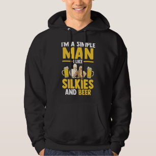 Mens I'm A Simple Man I Like Silkie Chickens And B Hoodie