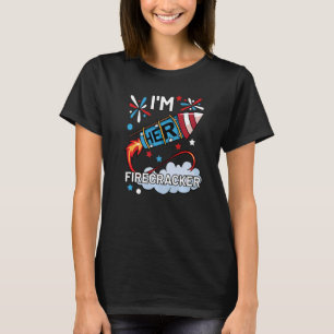 Mens I'm Her Firecracker July 4th Matching Couple T-Shirt
