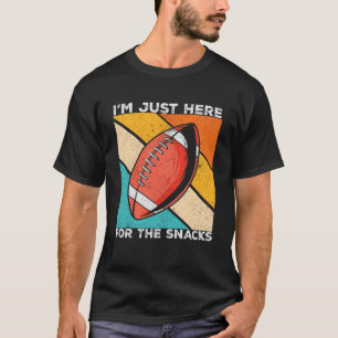 Mens I'm Just Here For The Snacks Funny American f T-Shirt