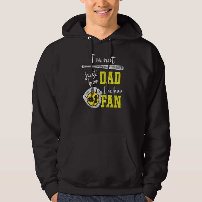Mens I'm Not Just Her Dad I'm Her 1 Fan Proud Soft Hoodie (Front)