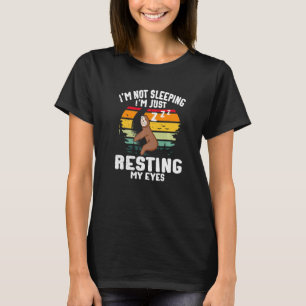Mens I'm Not Sleeping I'm Just Resting My Eyes Dad T-Shirt