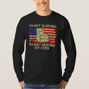 Mens I'm Not Sleeping I'm Just Resting My Eyes Fat T-Shirt