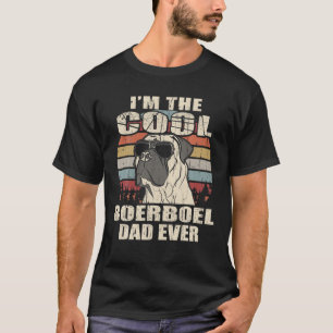 Mens I'm The Cool Boerboel Dad Ever Vintage Retro T-Shirt