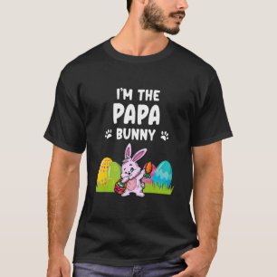 Mens I'm The Papa Bunny Matching Family Easter Par T-Shirt