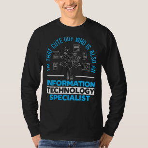 Mens Information Technology Specialist Computer Jo T-Shirt