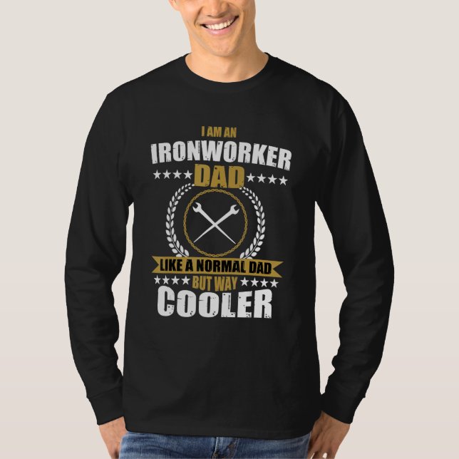 Mens   Ironworker Dad Costume For Father T-Shirt (Front)