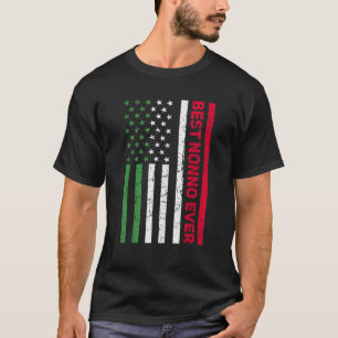 Mens Italian Nonno Italy American Flag Best Nonno T-Shirt