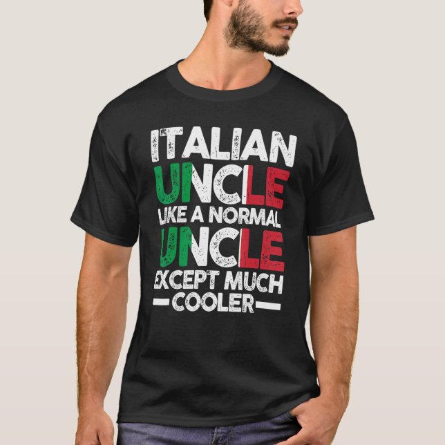 Mens Italian Uncle Italy T-Shirt (Front)