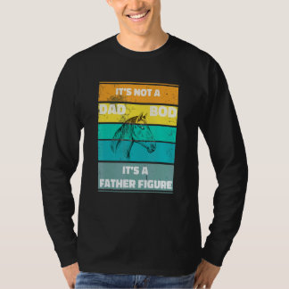 Mens Its Not A Dad Bod Its A Father Figure Horse V T-Shirt