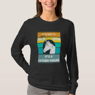 Mens Its Not A Dad Bod Its A Father Figure Horse V T-Shirt