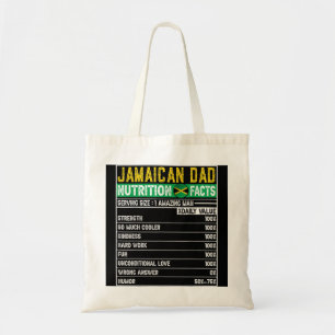 Mens Jamaican Dad Gifts Dad Hero Nutritional Fathe Tote Bag