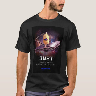 Mens James Webb Space Telescope JWST black T-Shirt