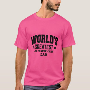 Mens Japanese Chin Dog Dad   T-Shirt