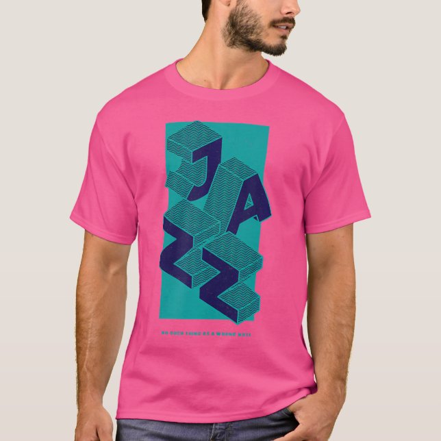 Mens Jazz Music No Wrong Notes Shirt For Musicians (Front)