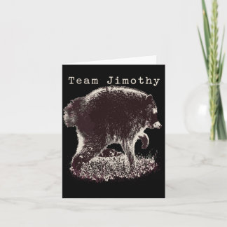 Mens Jimothy Racoon Funny Trash Panda Team Card