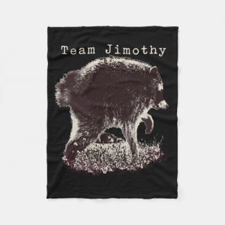 Mens Jimothy Racoon Funny Trash Panda Team Fleece Blanket