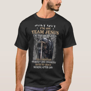 Mens July Guy Team Jesus Religious Cross Christian T-Shirt