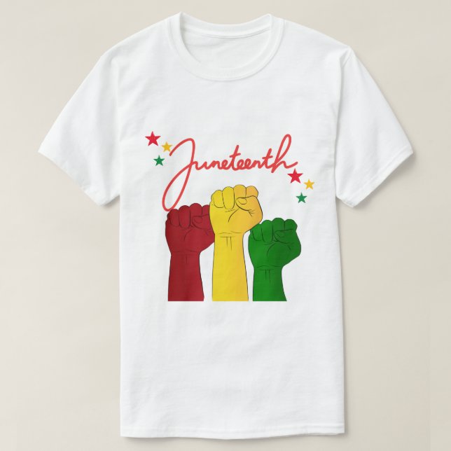 Men's Juneteenth Fist T-Shirt (Design Front)