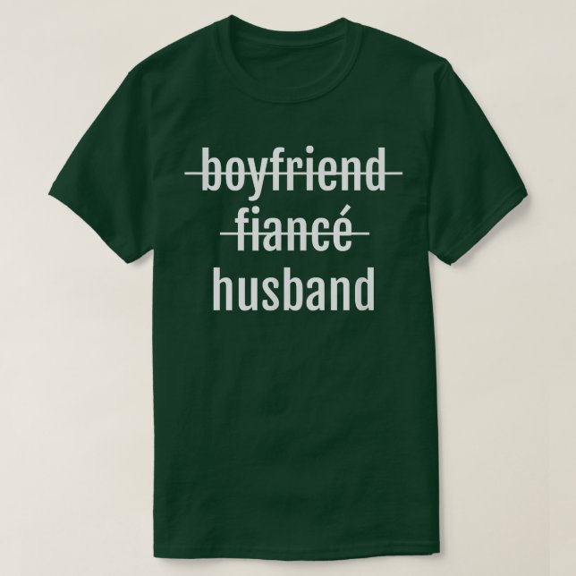 Mens Just Married  Wedding Celebrate Husband Love  T-Shirt (Design Front)