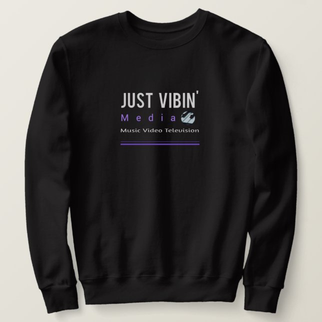 Men's Just Vibin' Media Sweatshirt (Design Front)