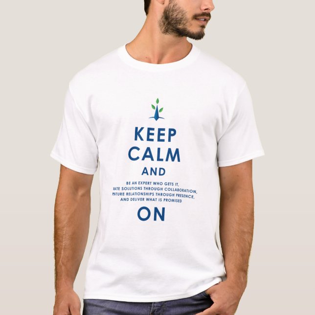 Men's, Keep Calm w/ CSP Values T-Shirt (Front)