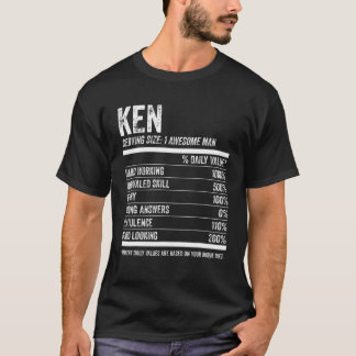 Mens Ken Nutrition Personalised Name Funny Name Fa T-Shirt