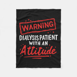 Mens Kidney Disease Gift For Dialysis Patients War Fleece Blanket