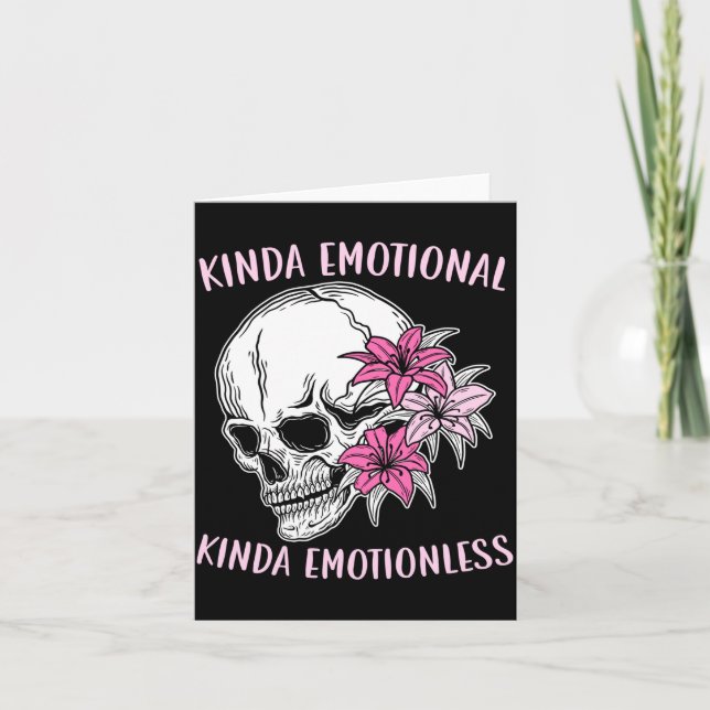 Mens kinda emotional kinda emotionless mental card (Front)