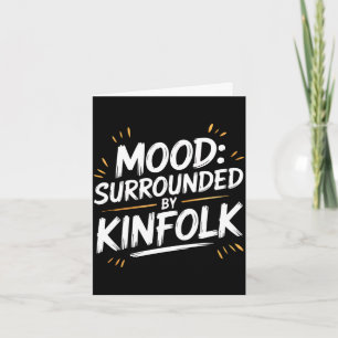 Mens kinfolk relatives heritage kin group family card