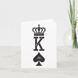 Mens King Couples Tattoo - Valentines Day_1  Card