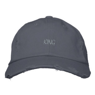 Men's KING Custom Corsage Colour Text Handsome Man Embroidered Hat