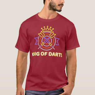 Mens King of Darts Dart Darts Dartboard Dart T-Shirt