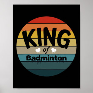 Mens King Of Dminton  Poster