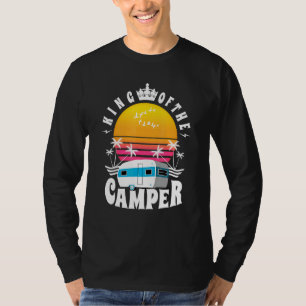Mens King Of The Camper Camping Summer Retro Vinta T-Shirt