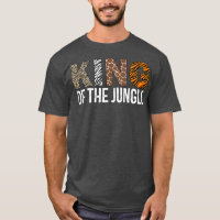 Mens King Of The Jungle Birthday Safari Leopard