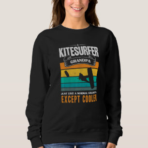 Mens Kitesurfing Grandpa Kiteboarder Grandfather K Sweatshirt