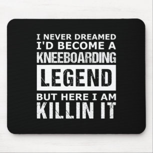 Mens Kneeboarding Funny Mouse Pad
