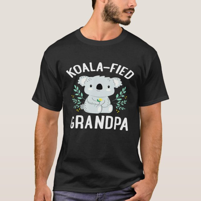 Mens Koala Fied Grandpa  Koala Bear Pun White T-Shirt (Front)
