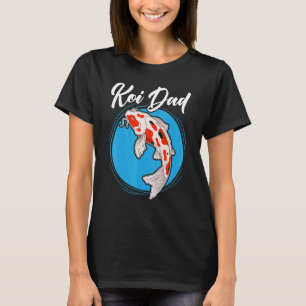 Mens Koi Dad Japanese Koi Carp Nishikigoi Fish Fat T-Shirt