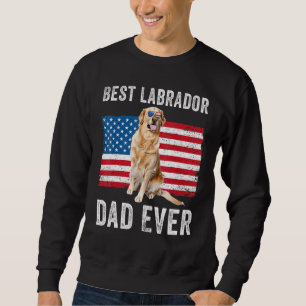 Mens Labrador Dad American Flag Dog Owner Christm Sweatshirt