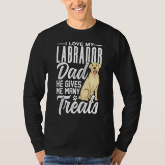 Mens Labrador Dad Dog Paw 1 T-Shirt