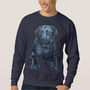 Men's Labrador Shirts Blue Dog Art Sweatshirts