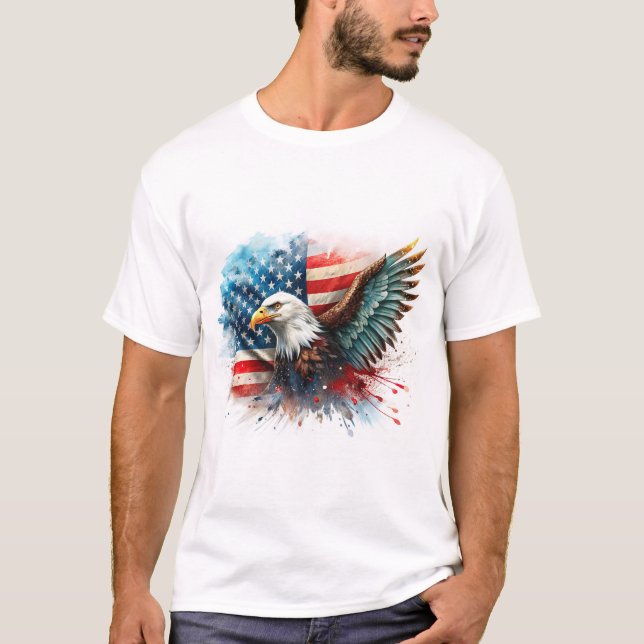 Men's Large Patriotic T-Shirt (Front)
