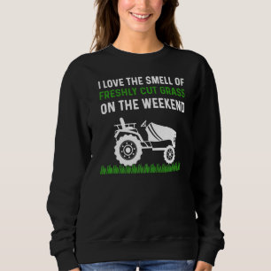 Mens Lawn Mowing Dad Landscaper Yard Work Mower Cu Sweatshirt