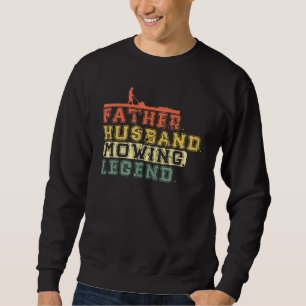 Mens Lawn Mowing Father Husband Mowing Legend Gard Sweatshirt