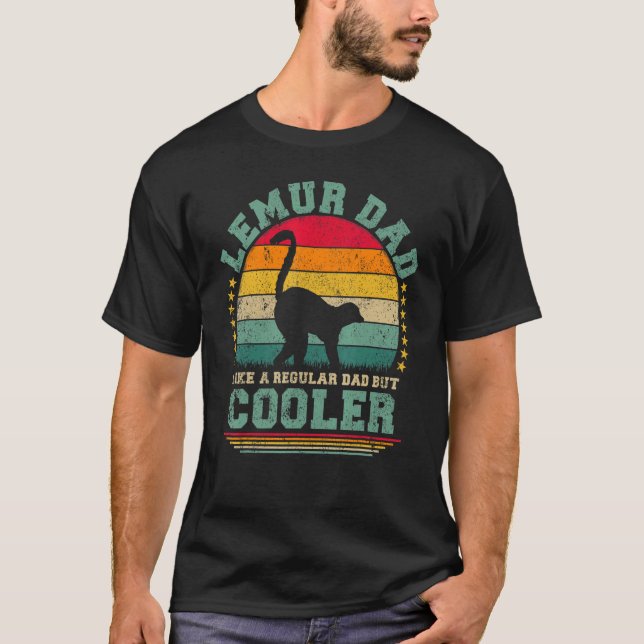 Mens Lemur Dad Like A Regular Dad But Cooler Fathe T-Shirt (Front)