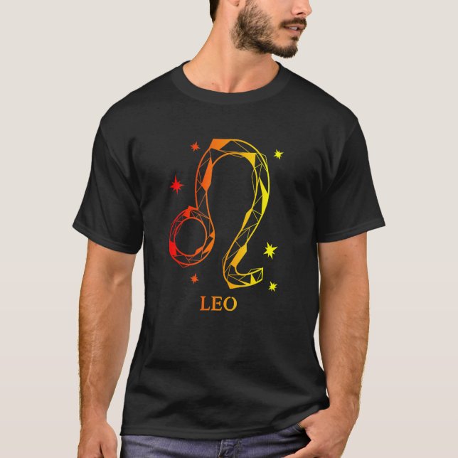 Mens Leo Zodiac 4 T-Shirt (Front)