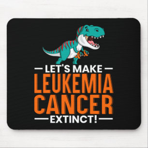Mens Lets Make Leukaemia Cancer Extinct Dinosaur Mouse Pad