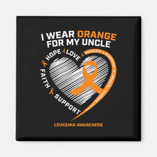 Men's Leukaemia Awareness Gifts Uncle Women Kids L Magnet