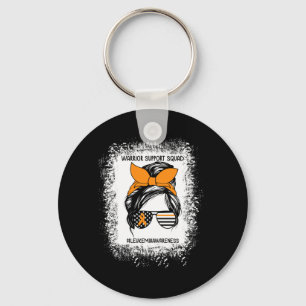 Mens Leukaemia Awareness Warrior Support Squad Key Ring